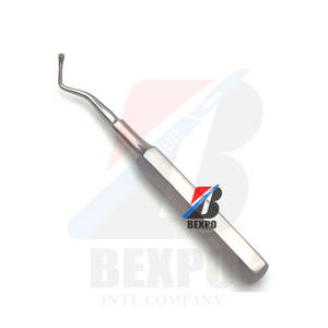 Instruments dentaires manuels en acier inoxydable chirurgical Curette chirurgicale à mue osseuse 3mm à une extrémité - Product Image 1