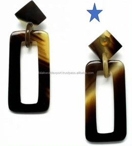 ต่างหู100% แตรและกิฟต์สำหรับผู้หญิงดีไซน์ทันสมัยทำมือพร้อมต่างหูเข้าชุด - Product Image 3