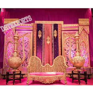 Decoraciones de escenario de boda de estilo marroquí decoración de escenario de boda musulmana, fabricante de escenario de boda de nuevo diseño - Product Image 1