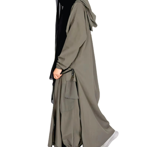 Ropa Deportiva Larga y Modesta de Poliéster/Nailon Elástico en Cuatro Direcciones, Ligera y Transpirable, para Mujeres Musulmanas, Diseño Holgado - Product Image 1