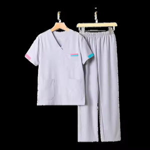 2025 pas cher prix 100% coton tissu uniforme médical pour les gommages médicaux hospitaliers - Product Image 3