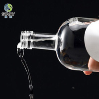 Haute qualité 50ml Mini Spiritueux Bouteille En Verre Ronde Vodka Brandy Whisky Tequila Gin Bouteille En Verre