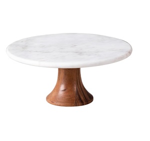Soporte para Pastel de Bodas de 3 Niveles de Metal y Mármol Blanco, Bandejas de Servicio Modernas con Acabado de Alta Calidad. - Product Image 4