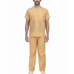 Ensemble de blouses de travail en coton écologique léger avec une construction douce et lisse durable pour l'utilisation en milieu hospitalier pour hommes - Product Image 1