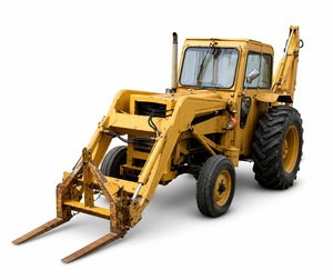 Chargeuse-pelleteuse JCB 4x4, tracteur à roues jaunes, équipement de construction multifonctionnel - Product Image 5
