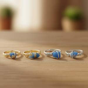 Trendy Gold and Silver Plated Wire Wrapped Style Fashion <b>Rings</b> for Resale - Product Image 3