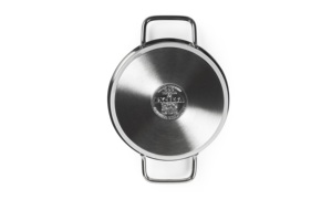 Set di Pentole Classico e Durevole in Acciaio Inox 6 Pezzi con Base a Triplo Strato e Coperchi per Uso in Cucina Jazz Cook by Excelsa - Product Image 2