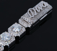 Bracelet Hip-Hop pour Homme en Or 9K-18K Personnalisé, Chaîne Sertie de Diamants CVD de Laboratoire, Style Rappeur avec Certificat IGI