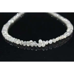 Perles de diamant facettées en forme de goutte d'eau blanches, 2,4-4 mm, diamants naturels en vrac - Product Image 2
