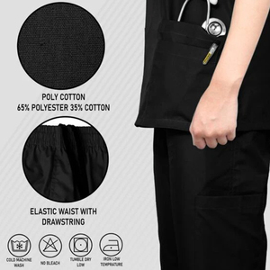 Conjuntos de fregado de alta calidad para mujer, resistente a las arrugas Spandex/poliéster, traje de enfermera, uniformes médicos de enfermería, uniformes de Hospital - Product Image 4