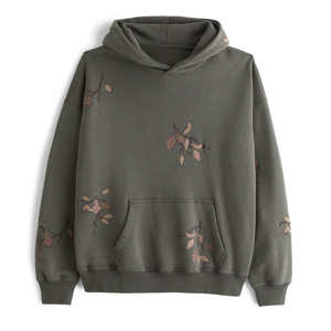 Sweat à capuche pour hommes avec impression bouffante de broderie personnalisée de haute qualité pour hommes Sweat à capuche à broderie thermique respirant et confortable pour hommes - Product Image 1