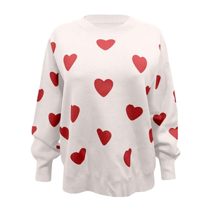 เสื้อสเวตเตอร์ถักแบบสวมศีรษะสำหรับผู้หญิงใส่สบายคอสีทึบ - Product Image 5