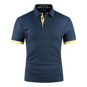 Spandex solide/coton confortable de haute qualité pour hommes à manches courtes pour chemise respirant à séchage rapide - Product Image 1