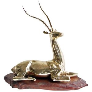 Venta al por mayor de diseño nórdico de metal, tigre Cocodrilo, juguete artesanal de escritorio, acabado dorado, aluminio fundido, logotipo personalizado, suministro de bajo precio - Product Image 6