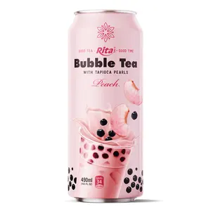 Fabricante Nuevo Embalaje Buen té Buen tiempo Té con leche con jugo de melocotón 490 ml Enlatado Entrega rápida y servicio de calidad