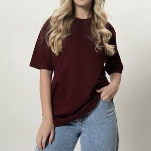 Vente en gros 100% coton T-shirt à col rond personnalisé unisexe de haute qualité col rond surdimensionné anti-rides impression numérique pour hommes - Product Image 1