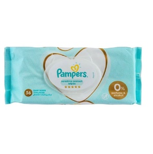 Lingettes pour bébé Pampers les plus vendues Sans parfum Douces et délicates pour les peaux sensibles Sûres et pratiques pour les nouveau-nés et les tout-petits - Product Image 1