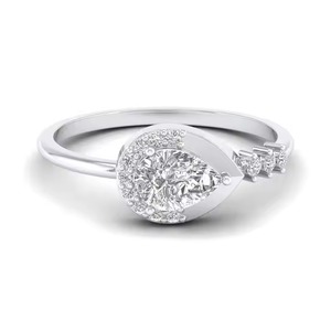 เครื่องประดับสุดหรู14K 18K 22K แหวนเพชรสำหรับปลูกในห้องปฏิบัติการทองคำของขวัญแต่งงานราคาขายส่งพร้อมไข่มุก - Product Image 4