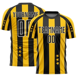 Vente en gros directe OMMIZ INDUSTRY, maillot de football personnalisé en sublimation, formes géométriques rouge feu et noir - Product Image 4