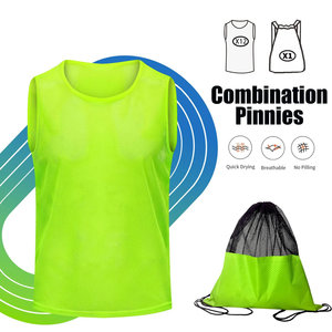 Gilet d'entraînement léger en tissu à séchage rapide et coupe ajustée, maillot de football en maille respirante, gilet d'entraînement en tissu doux au toucher - Product Image 3