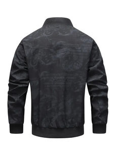 Chaqueta Bomber Personalizada con Logotipo en el Cuello, Logotipo Frontal, Ecológica, Reversible, de Alta Calidad, Talla Grande para Hombre - Precio al por Mayor - Product Image 5