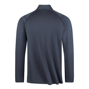 T-shirts de course à manches longues et fermeture éclair pour hommes personnalisés vêtements de sport tissés à séchage rapide col montant impression Performance pour - Product Image 2