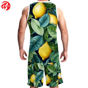 Último estilo de ropa de hombre, uniforme de baloncesto estampado, ropa de hombre de buena calidad, ropa deportiva de poliéster Bsci, conjunto de uniforme de baloncesto - Product Image 2