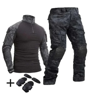 Tactical Suit Hunting Uniform Training Suit Camping <b>Camouflage</b> Hunting Clothes <b>Shirts</b> Pants Paintball Sets with Pads - Product Image 1