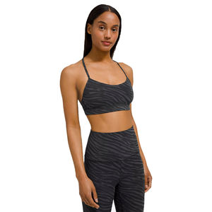Ensemble de yoga pour femmes personnalisable en spandex/nylon extensible dans les quatre sens, ensemble de sport de fitness pour la salle de sport, course à pied, taille haute, séchage rapide - Product Image 1