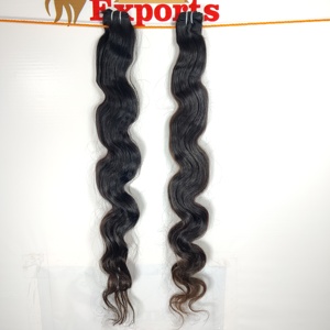 ผมต่อแบบ100% คลื่นลอนลึกทรงหลวมผมดัดลอนแบบธรรมชาติผมธรรมชาติบริสุทธิ์แบบสองชั้น - Product Image 2