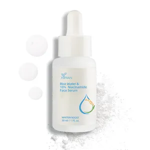 Private Label 10% Niacinamide Face Serum with Rice Water Brightening Serum Fades Scars, Whitening Skin & Even Skin Tone