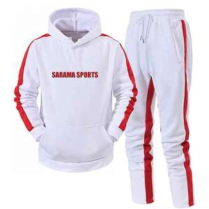 Nuevo Conjunto Deportivo Unisex de Primera Calidad, Sudadera con Capucha y Pantalones Jogger de 2 Piezas, Conjunto Deportivo Personalizado de Invierno, Liso, para Hombre, de Felpa Técnica - Product Image 1