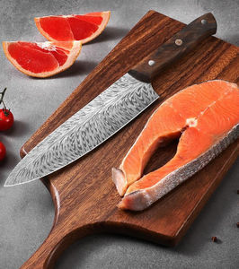 มีดสำหรับเชฟเหล็กดามัสกัสด้ามจับไม้ VG-10เครื่องมือในครัวปลอดภัยทนทานสูงโลโก้ออกแบบได้ตามต้องการ - Product Image 4