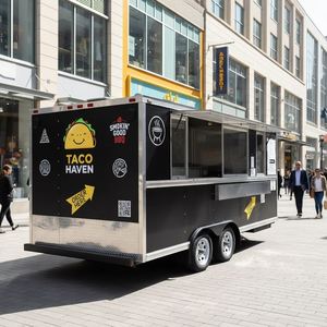 Camion de restauration Belyoo, stand de crème glacée, chariot à beignets, chariot de nourriture, remorque de nourriture, camion de nourriture entièrement équipé, <span class=keywords><strong>voiture</strong></span> de restauration, remorque de nourriture - Product Image 3