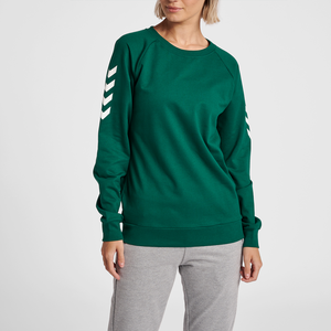Brushed Interior Fleece Women <b>Sweatshirt</b> Plain Crewneck Casual <b>Long</b> Sleeve Pullover Daily Loose Fit Comfortable Outerwear Top - Product Image 4