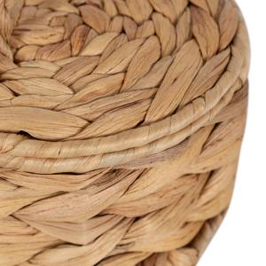 Boîte à bijoux ronde avec couvercle en jacinthe d'eau, matériau naturel, écologique, décoration naturelle pour la maison et la maison, vente en gros du Vietnam - Product Image 3