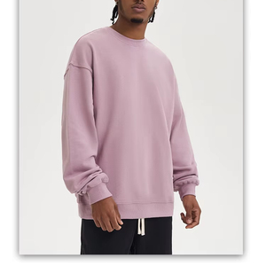 Sudadera con capucha de marca de moda para hombre suelta color retro europeo y americano Nuevo 380G círculo de lana sudaderas con capucha de color sólido de algodón puro - Product Image 1