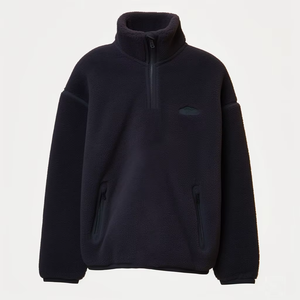 Comprar moda personalizada de manga larga liso hombres mujeres Golf Quarter 1/4 Zip Fleece Pullover Sherpa Fleece sudadera - Product Image 4