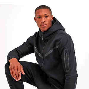 OEM haute qualité survêtement deux pièces ensembles de jogging surdimensionnés survêtements unisexe hommes Streetwear vêtements survêtement personnalisé - Product Image 3