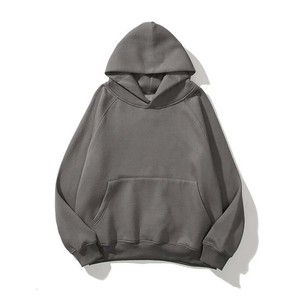 เสื้อฮู้ดผู้ชายโอเวอร์ไซส์ฮิปฮอปบ็อกซี่ซักวินเทจ - Product Image 3