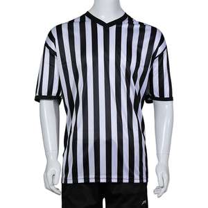 Uniforme de árbitro de fútbol de poliéster personalizado de alta calidad Camiseta de árbitro de fútbol de tejido largo - Product Image 1