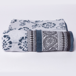 6 PC Cotton Hữu Cơ Jacquard & Rắn Thiết Kế Khăn Set Siêu Mềm 500 GSM Thấm Có Thể Giặt Bền Vững Phòng Tắm Spa Sử Dụng Hàng Ngày - Product Image 3