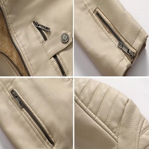 Maxulla Winter Men's Leather <b>Jacket</b> Men's Fleece Motorcycle Hooded <b>Jackets</b> Casual Outwear Thermal Leather <b>Jackets</b> Men Clothing - Product Image 3