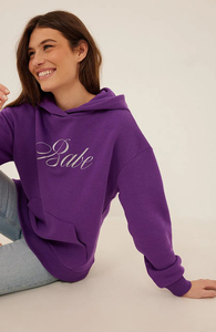 Sweats à capuche surdimensionnés pour femmes 100% coton pull uni Streetwear doux confortable logo graphique personnalisé broderie OEM vêtements - Product Image 2