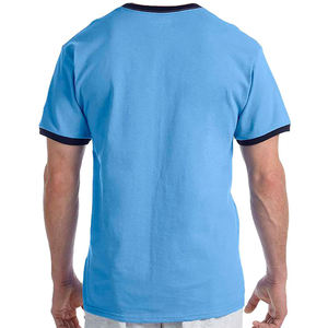 Camisetas de verano de algodón ligero y transpirable para hombre al por mayor OEM Impresión de logotipo personalizado - Product Image 3