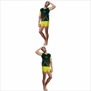 Ensemble t-shirt et short personnalisés pour hommes OEM Sportswear pour hommes t-shirt à manches courtes et short ensemble deux pièces - Product Image 5