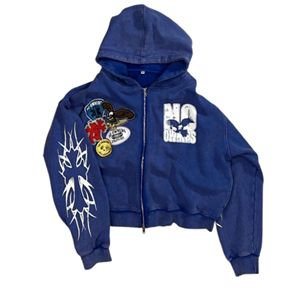 Sudaderas con capucha de gran tamaño con cremallera de invierno para hombre de algodón 100% de peso pesado con bolsillo e impresión de logotipo personalizado - Product Image 5