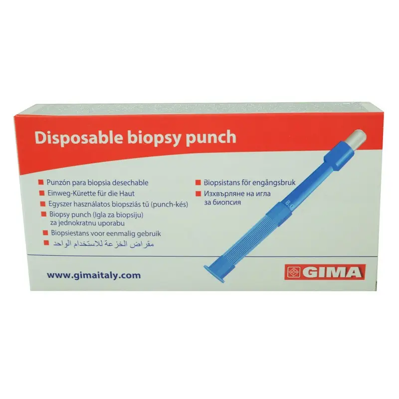 GIMA Disposable Biopsy Punch Punches Diam. 1 mm Sterile Biopsy Puncture Needles Surgical Cervical Biopsy Forceps