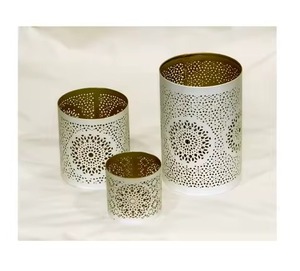 Juego de 2 Portavelas de Hierro, Diseño de Lujo, Última Llegada, Hechos a Mano, Portavelas Votivas - Product Image 4