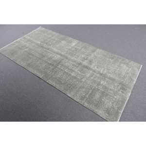 พรมวินเทจสไตล์ตุรกี ขนาด 3.4x7.1 ฟุต พรมขนสัตว์สีเทา - Product Image 2